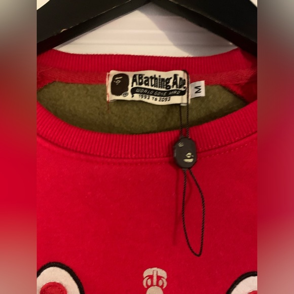 Bape Shark Red & Camo Crewneck | M - Picture 3 of 6